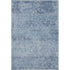 8' X 10' Blue And Denim Blue Abstract Washable Area Rug With UV Protection