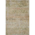 5' X 8' Gold And Beige Abstract Washable Area Rug With UV Protection