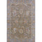 5' X 8' Brown And Lavender Oriental Washable Area Rug With UV Protection