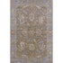 5' X 8' Brown And Lavender Oriental Washable Area Rug With UV Protection