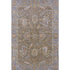 5' X 8' Brown And Lavender Oriental Washable Area Rug With UV Protection