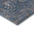 5' X 8' Blue And Taupe Oriental Washable Area Rug With UV Protection