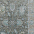 5' X 8' Fern Green And Denim Blue Oriental Washable Area Rug With UV Protection