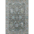 9' X 12' Fern Green And Denim Blue Oriental Washable Area Rug With UV Protection