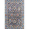 5' X 8' Gray And Copper Oriental Washable Area Rug With UV Protection