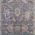 5' X 8' Gray And Copper Oriental Washable Area Rug With UV Protection