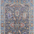 5' X 8' Gray And Copper Oriental Washable Area Rug With UV Protection