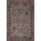 5' X 8' Coffee And Copper Oriental Washable Area Rug With UV Protection