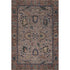 5' X 8' Coffee And Copper Oriental Washable Area Rug With UV Protection