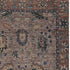 5' X 8' Coffee And Copper Oriental Washable Area Rug With UV Protection