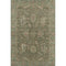 5' X 8' Olive Green And Beige Oriental Washable Area Rug With UV Protection
