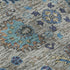 5' X 8' Pewter And Teal Oriental Washable Area Rug With UV Protection