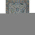 8' X 10' Pewter And Teal Oriental Washable Area Rug With UV Protection
