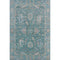 8' X 10' Teal And Copper Oriental Washable Area Rug With UV Protection