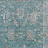 8' X 10' Teal And Copper Oriental Washable Area Rug With UV Protection