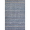 5' X 8' Blue And Beige Striped Washable Area Rug With UV Protection