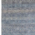 5' X 8' Blue And Beige Striped Washable Area Rug With UV Protection