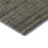 8' X 10' Chocolate And Gray Striped Washable Area Rug With UV Protection