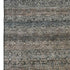 8' X 10' Chocolate And Gray Striped Washable Area Rug With UV Protection