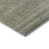8' Linen And Beige Striped Washable Round Rug With UV Protection