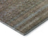 5' X 8' Brown And Blue Striped Washable Area Rug With UV Protection