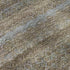 8' Brown And Blue Striped Washable Round Rug With UV Protection