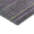 8' X 10' Purple And Green Striped Washable Area Rug With UV Protection