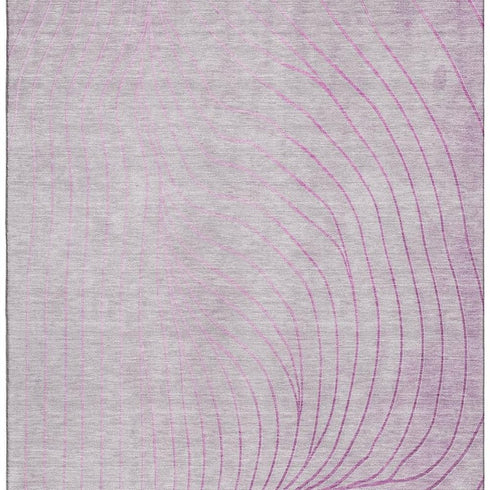 5' X 8' Blush And Linen Abstract Washable Area Rug With UV Protection