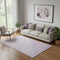 5' X 8' Blush And Linen Abstract Washable Area Rug With UV Protection