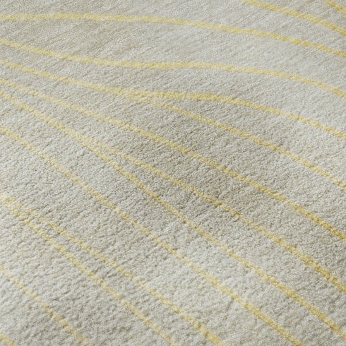 5' X 8' Gold And Silver Abstract Washable Area Rug With UV Protection