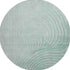 8' Mint Green And Silver Abstract Washable Round Rug With UV Protection
