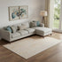 9' X 12' Orange And Silver Abstract Washable Area Rug With UV Protection