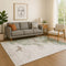 8' X 10' Sage And Linen Abstract Washable Area Rug With UV Protection