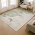 8' X 10' Sage And Linen Abstract Washable Area Rug With UV Protection