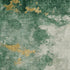 8' X 10' Emerald And Gold Abstract Washable Area Rug With UV Protection