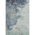 5' X 8' Pale Aqua And Taupe Abstract Washable Area Rug With UV Protection
