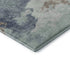 5' X 8' Pale Aqua And Taupe Abstract Washable Area Rug With UV Protection
