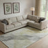 8' X 10' Beige And Gray Abstract Washable Area Rug With UV Protection