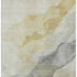 9' X 12' Beige And Gray Abstract Washable Area Rug With UV Protection