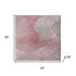 5' X 8' Blush And Gray Abstract Washable Area Rug With UV Protection