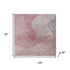 8' X 10' Blush And Gray Abstract Washable Area Rug With UV Protection