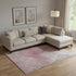 8' X 10' Blush And Gray Abstract Washable Area Rug With UV Protection
