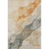 8' X 10' Orange And Gray Abstract Washable Area Rug With UV Protection