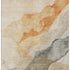 8' X 10' Orange And Gray Abstract Washable Area Rug With UV Protection