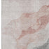 5' X 8' Salmon And Gray Abstract Washable Area Rug With UV Protection