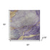 5' X 8' Purple And Gold Abstract Washable Area Rug With UV Protection