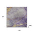 8' X 10' Purple And Gold Abstract Washable Area Rug With UV Protection