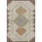 8' X 10' Brown And Copper Geometric Washable Area Rug With UV Protection