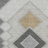 8' X 10' Gray And Charcoal Geometric Washable Area Rug With UV Protection