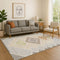 8' X 10' Pewter And Copper Geometric Washable Area Rug With UV Protection